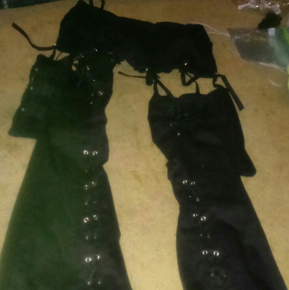 💀🎶Gothic garter leggings💀🎶